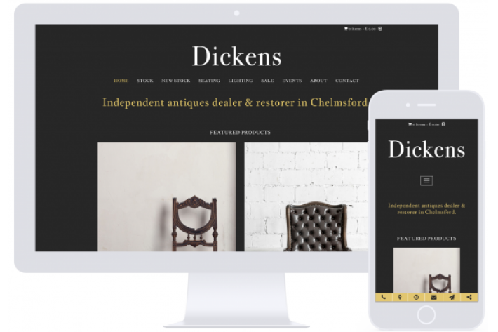Website design Hampshire - Dickens
