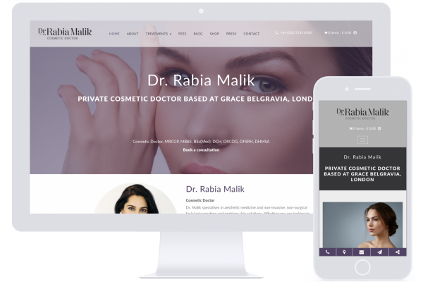 Dr. Rabia Malik's website built by Smart Little Web